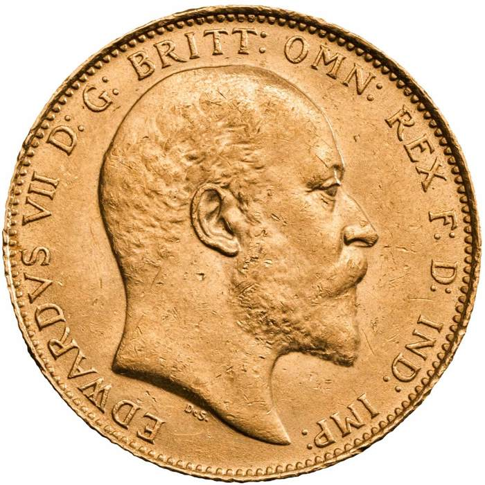 1907 Edward VII Half-Sovereign Gold Coin