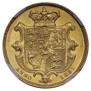 1831–37 William IV Gold Sovereign Coin