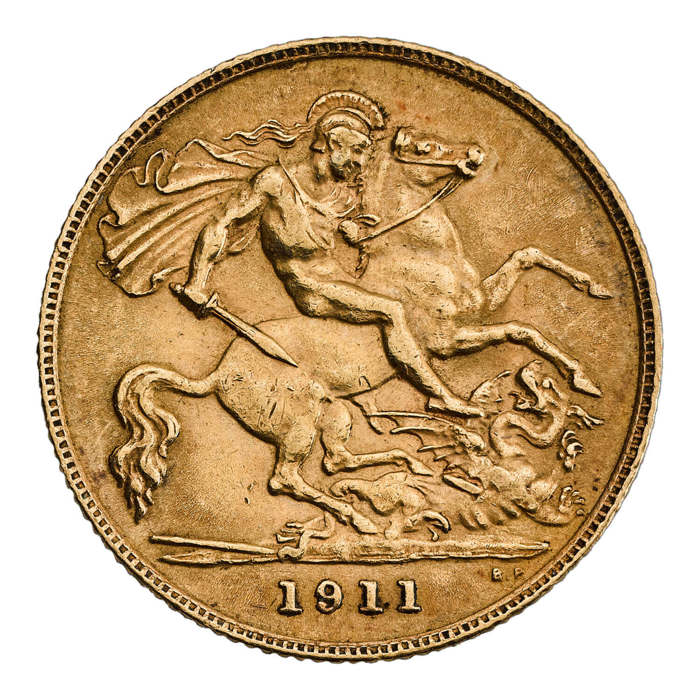 1911 George V Half Sovereign - London