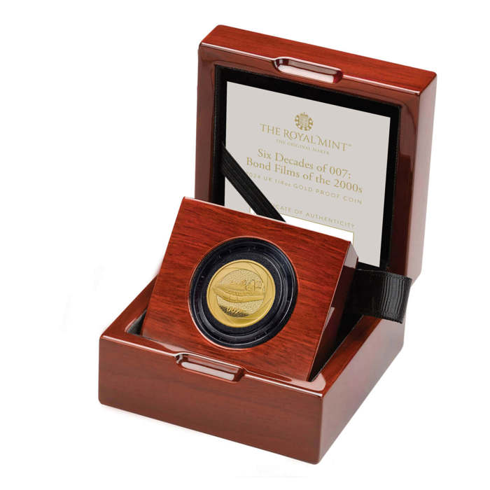 Bond Films of the 2000s 2024 UK 1/4oz Gold Proof Coin