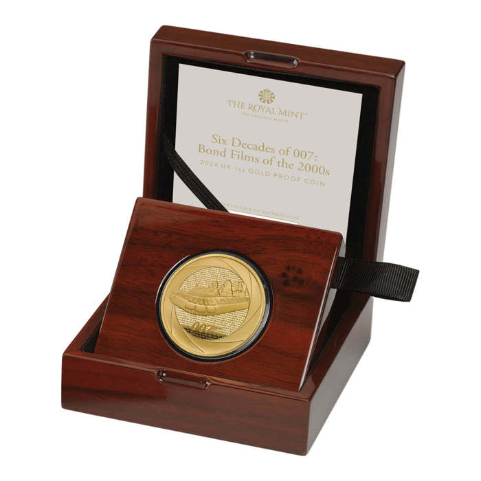 Bond Films of the 2000s 2024 UK 1oz Gold Proof Coin