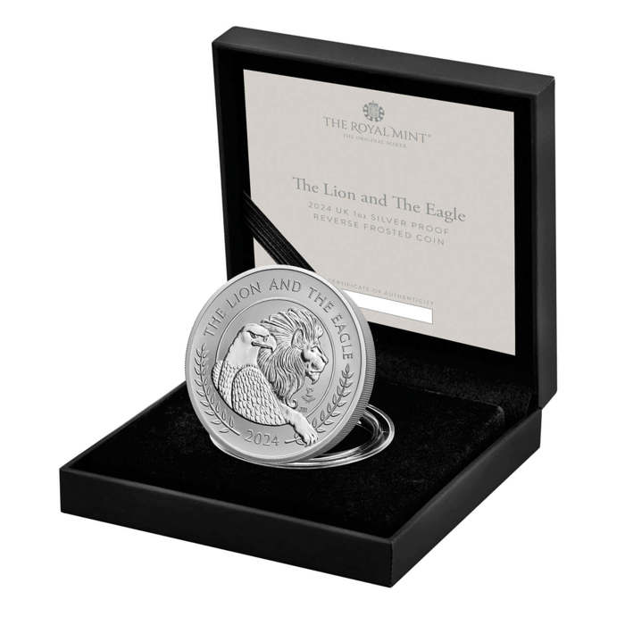 The Lion and The Eagle 2024 UK 1oz Silver Proof Coin 