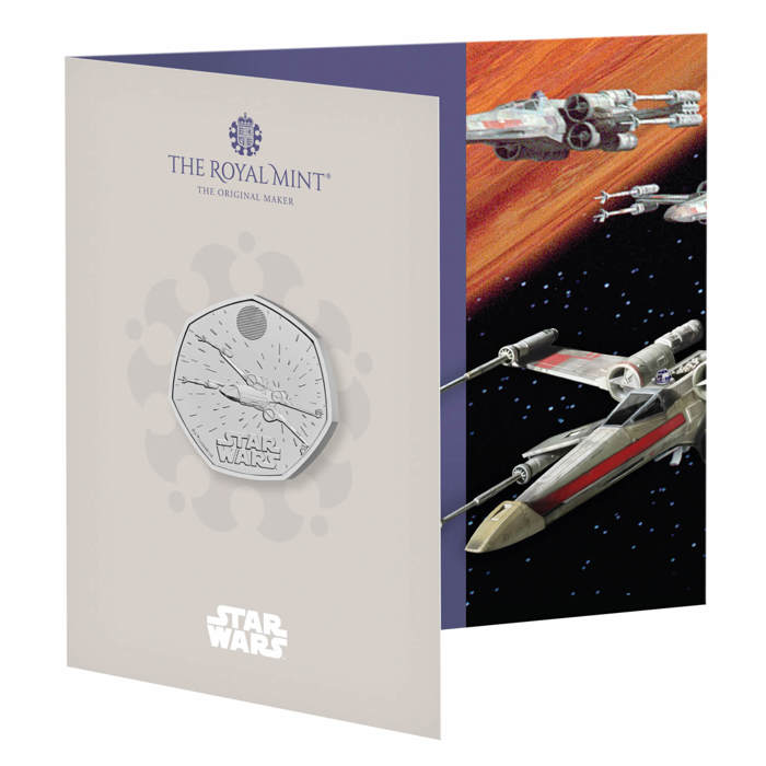 Star Wars X-Wing 2024 UK 50p Brilliant Uncirculated Coin 