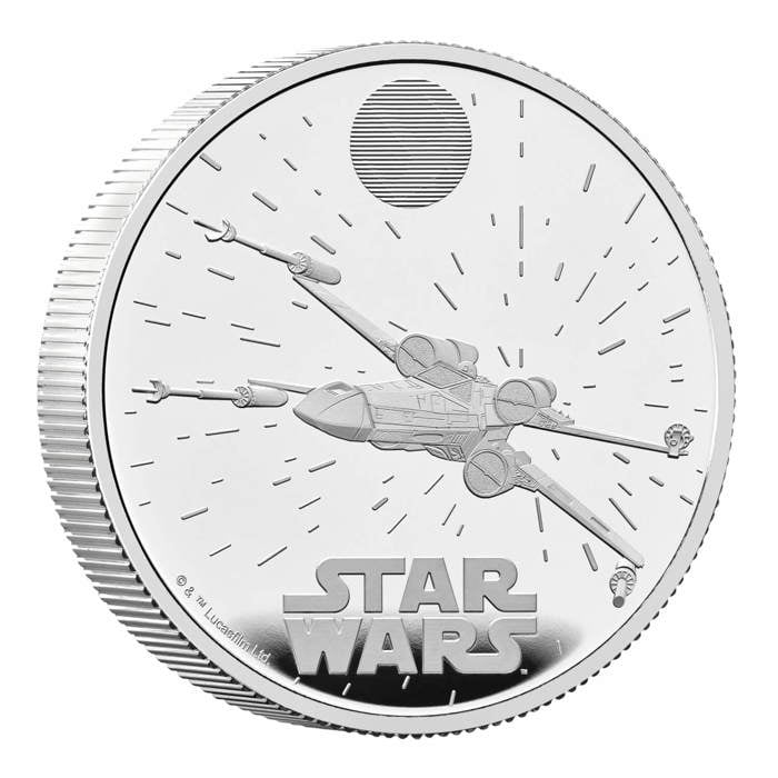 Star Wars X-Wing 2024 UK 2oz Silver Proof Coin 