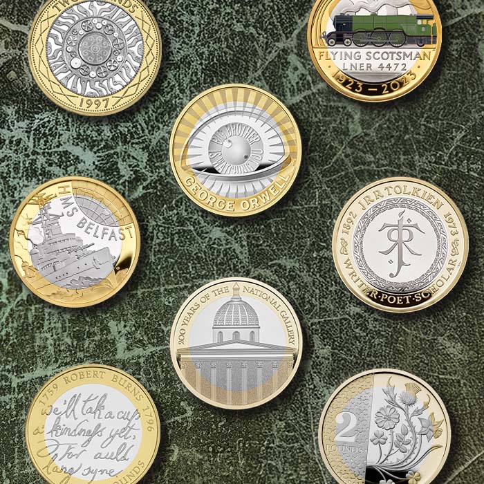 PREVIOUS £2 COIN DESIGNS PREVIOUS £2 COIN DESIGNS