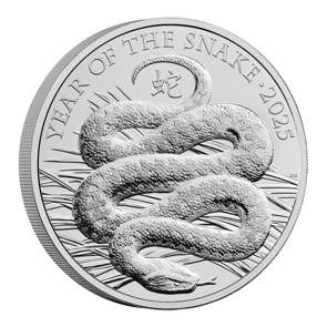 Lunar Year of the Snake 2025 UK £5 Brilliant Uncirculated Coin