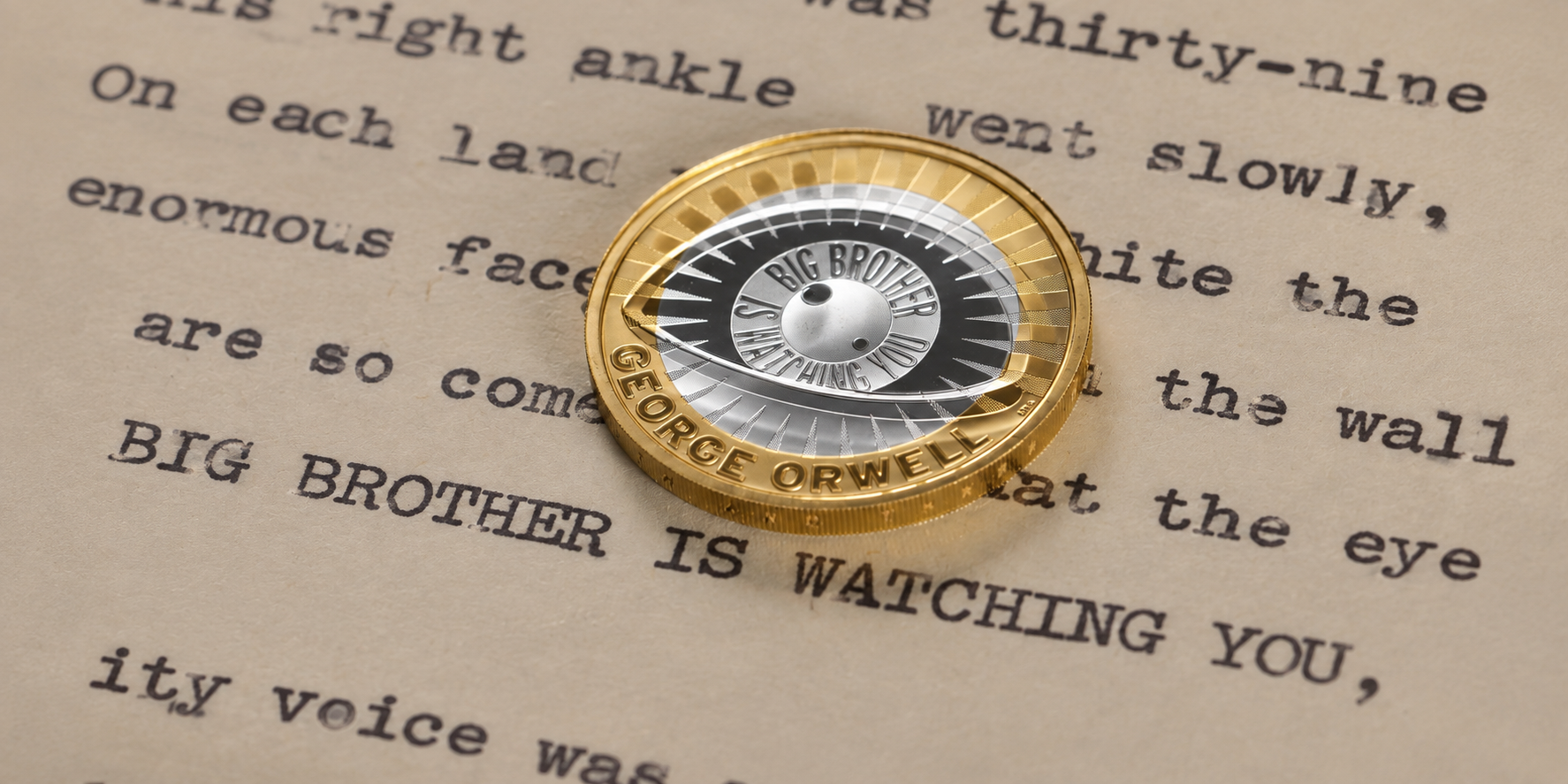 George Orwell 2025 &pound;2 Coin