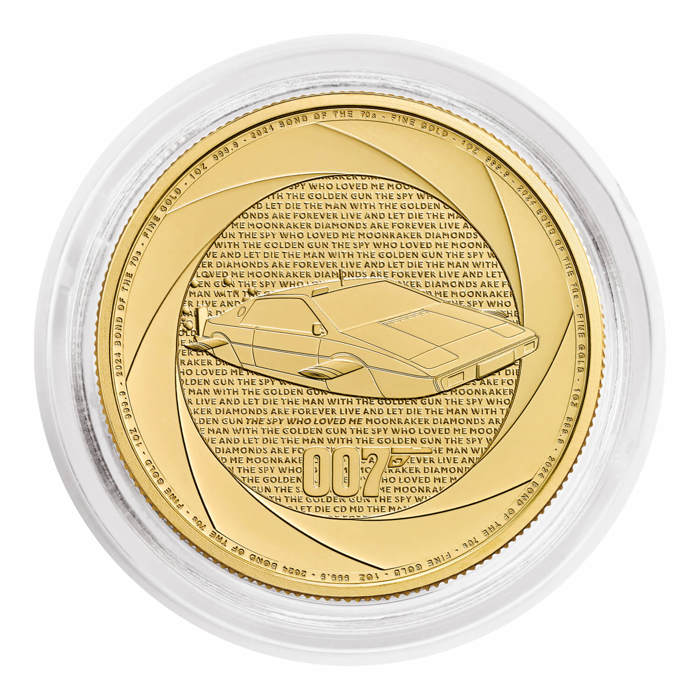 Bond of the 1970s 2024 1oz Gold Bullion Coin