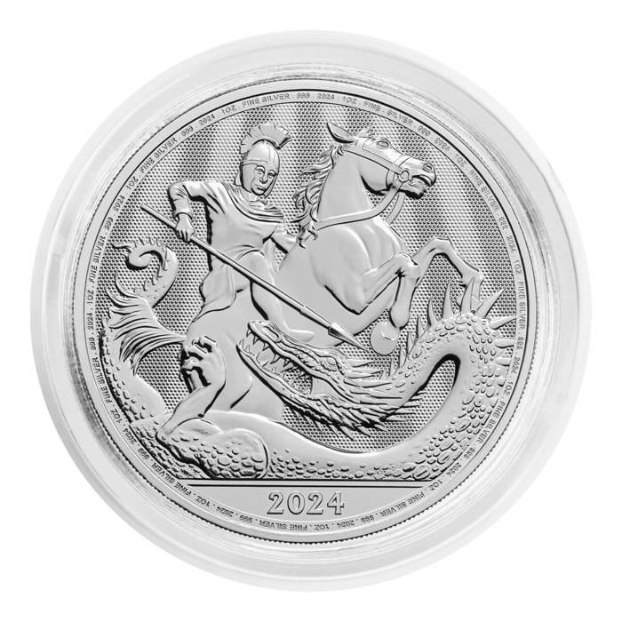 St George and the Dragon 2024 1oz Silver Bullion Coin