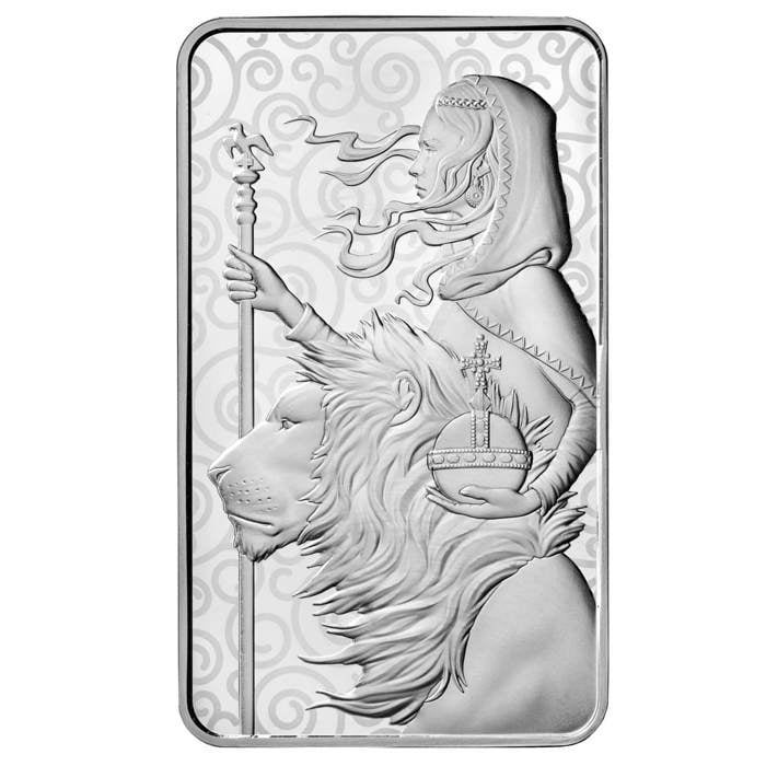 Una & the Lion 100 oz Silver Bar Minted