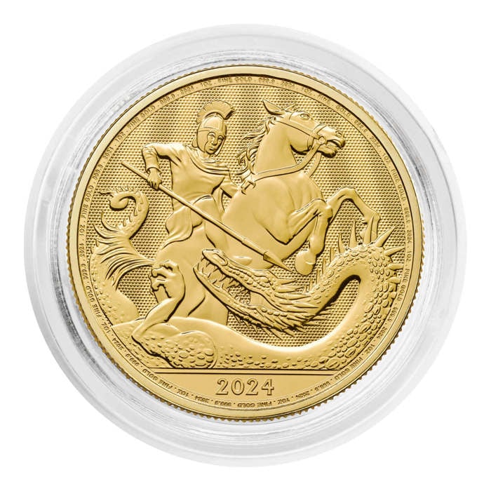St George and the Dragon 2024 1oz Gold Bullion Coin