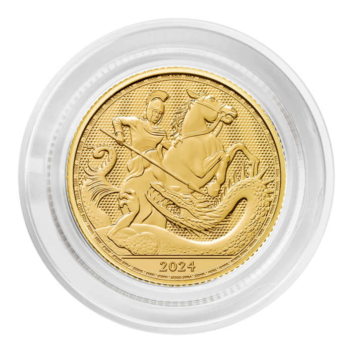 St George and the Dragon 2024 1/4oz Gold Bullion Coin