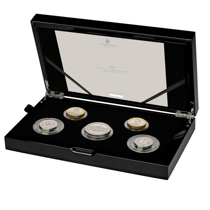 The 2024 United Kingdom Silver Proof Piedfort Commemorative Coin Set