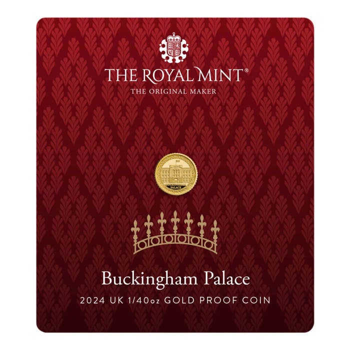 Buckingham Palace 2024 UK 1/40oz Gold Proof Coin