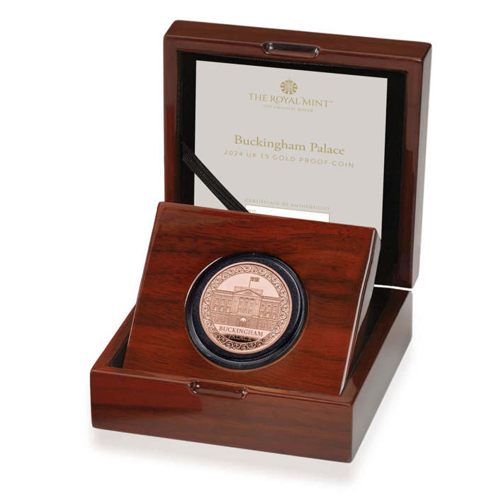 Buckingham Palace 2024 UK £5 Gold Proof Coin