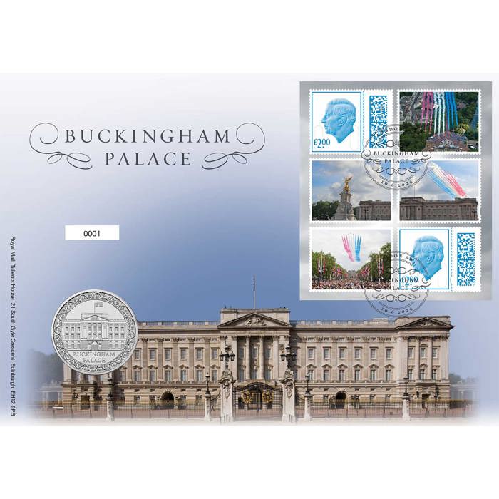 Buckingham Palace 2024 UK £5 Brilliant Uncirculated Coin Cover