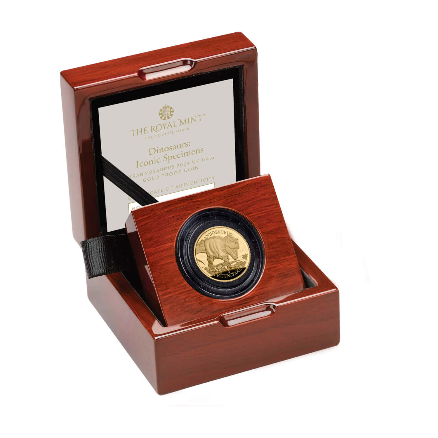 Tyrannosaurus 2024 UK 1/4oz Gold Proof Coin | The Royal Mint