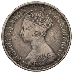 1852 - 1887 Victoria Gothic Florin